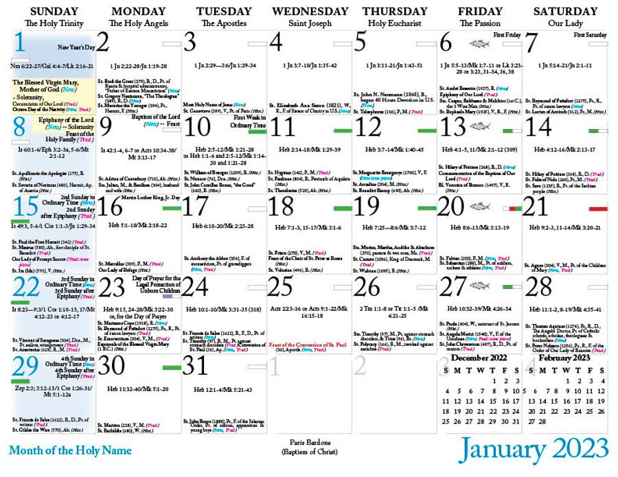 Protestant Liturgical Calendar 2023 - Printable Calendars AT A GLANCE