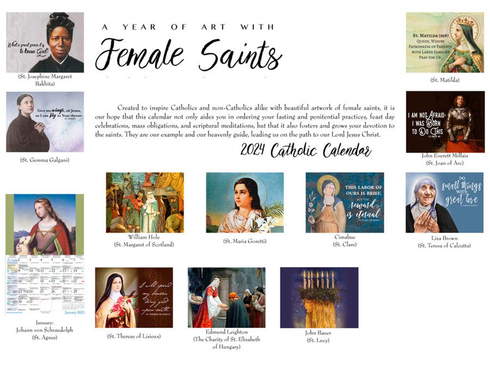 Catholic Liturgical Calendar 2024 Female Saints