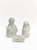Cement Holy Family, 3"H Set/3