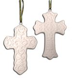 Ceramic Cross Ornament
