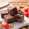Cherry Chocolate Fudge Royale with Walnuts