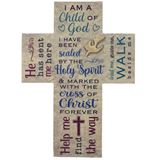 Child of God Sealed by Holy Spirit Wall Cross