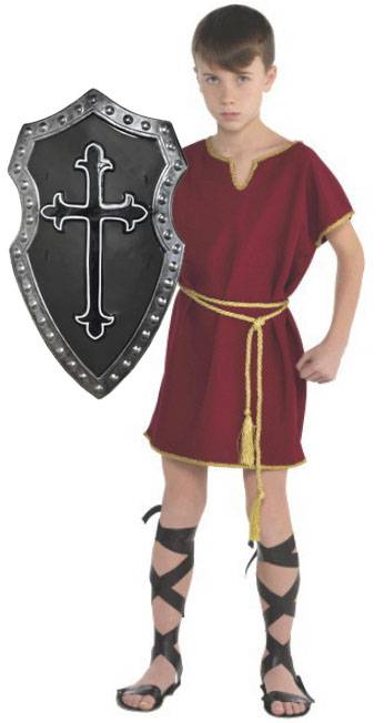 Child's Burgundy Tunic Robe with Sash Costume