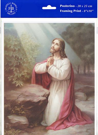 8" x 10" Christ Praying on Mount Olive in the Garden of Gethsemane (Print Only)