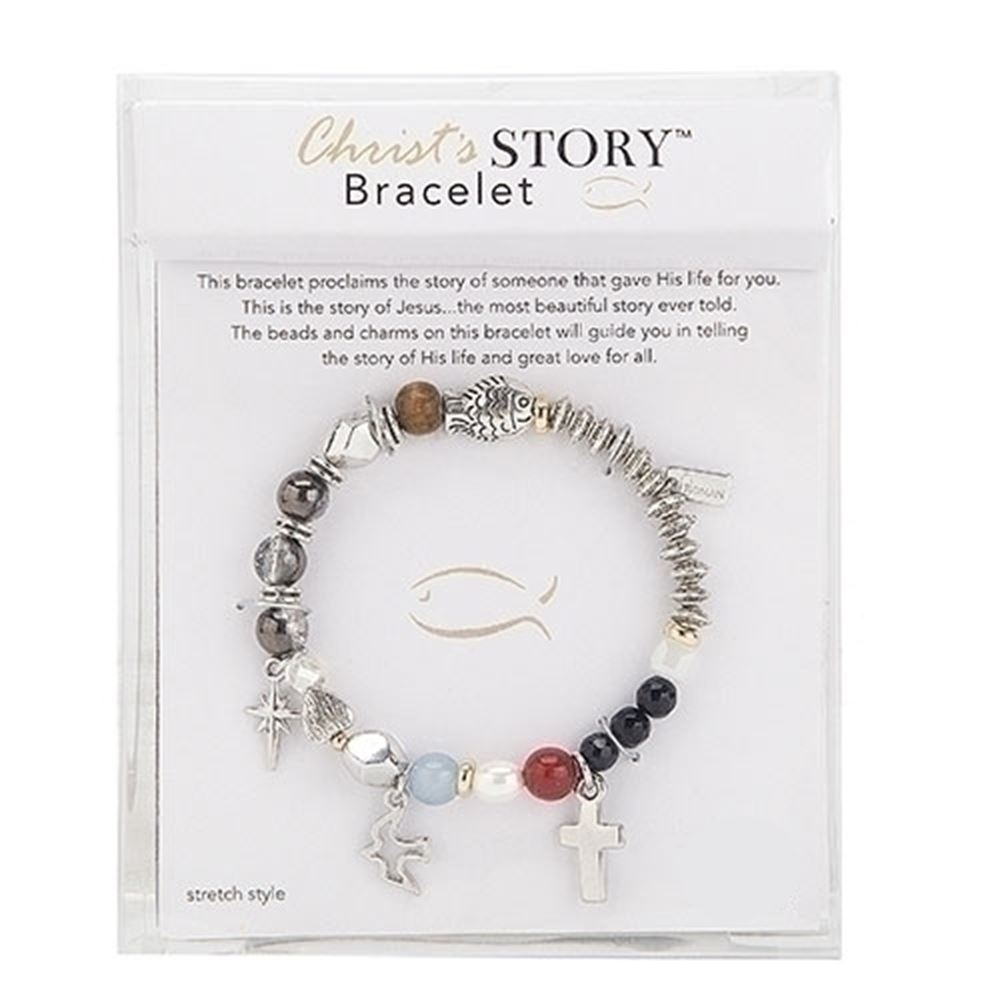 Christ's Story Natural Stone/Crystal 7 Bracelet