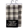 Christmas Begins with Christ Kitchen Towel