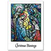 Christmas Blessing Stained Glass Boxed Christmas Cards, 18/Box