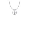 First Holy Communion Silver Plated Pierced Circle Chalice Necklace