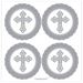 Circular Cross Stickers - 49972