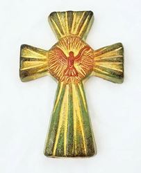 Clay Cross with Holy Spirit from Mexico