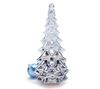 Clear to Metallic Silver 13.75" Christmas Tree with Light