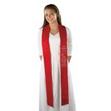 Come Holy Spirit Confirmation Stole, Red