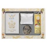 First Communion Communion Blessed Trinity Gift Set, White