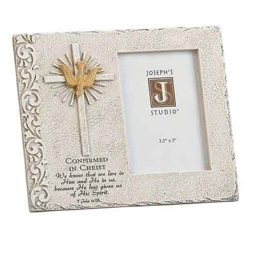 Confirmation 3.5x5 Frame with Stone Finish 6.75"H