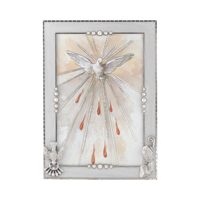 Confirmation Frame with Hand Set Pearls