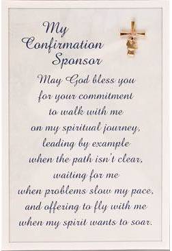 CONFIRMATION CARD SON HOLY RELIGIOUS PRAYER FIRST