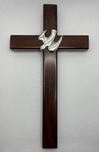 Confirmation Wall Cross, 8" with Pewter Dove