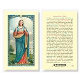 Consecration Of Mary Laminated Prayer Card