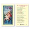Consecration To The Immaculate Heart Of Mary Laminated Prayer Card