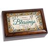 Count Blessings Small Jeweled Music Box