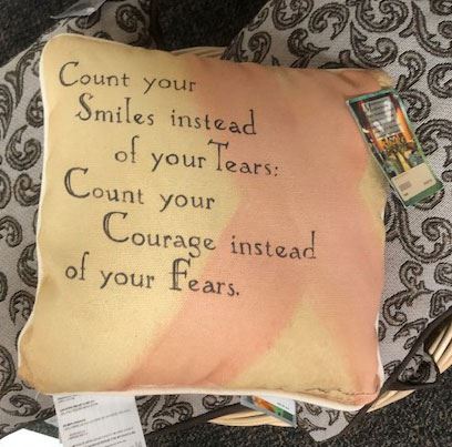 Count Your Smiles Pillow 12" X 12" *WHILE SUPPLIES LAST*