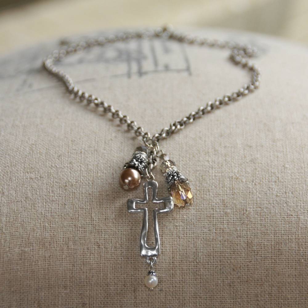 cross dangle necklace