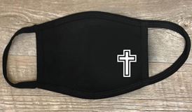 Cross Face Mask, Black