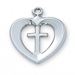 Cross in Heart Pendant