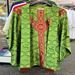 Crown of Thorns Chasuble with Plain Neckline, Green/Red