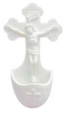 Crucifixion 5.5" Holy Water Font 