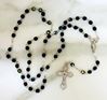 Crystal Rosary - Black | CATHOLIC CLOSEOUT