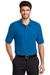 Men's Short Sleeve Polo, With Embroidered School Logo on Left Chest 