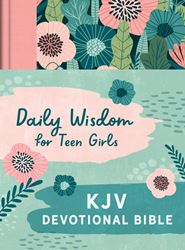 Daily Wisdom for Teen Girls KJV Devotional Bible, Blush Rainforest