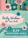 Daily Wisdom for Teen Girls KJV Devotional Bible, Blush Rainforest 