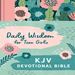 Daily Wisdom for Teen Girls KJV Devotional Bible, Blush Rainforest