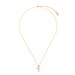Dainty Cross Necklace - Gold - 120093