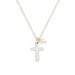 Dainty Cross Necklace - Silver - 120092