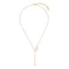 Dainty Double Heart Necklace - Gold