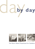 Day By Day: Notre Dame Prayerbook for Students