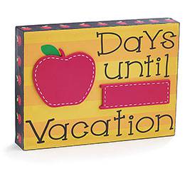 Days Until Vacation Table Block