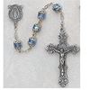 Deluxe Blue Aurora Borialis Capped Rosary