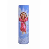 Divine Child Jesus 8" Flickering LED Flameless Prayer Candle with Timer