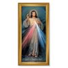 Divine Mercy 16" x 30" Gold Framed Print 