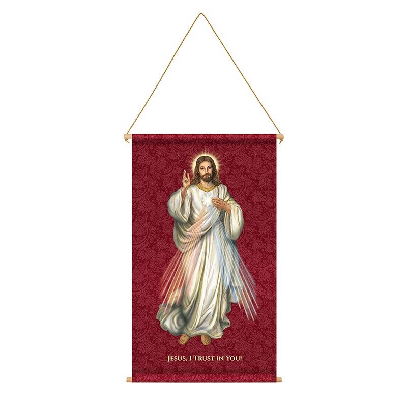 Divine Mercy Banner, 24 inch x 40 inch 