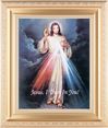 Divine Mercy Satin Gold Framed Print