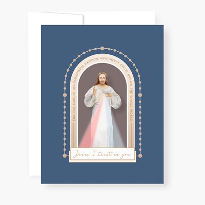 Divine Mercy Chaplet Card, Arch Design