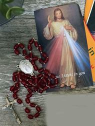 divine mercy chaplet prayer card