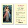 Divine Mercy Laminated Prayer Card
