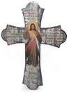 Divine Mercy Vintage Wood Wall Cross