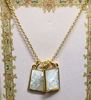 Double Scapular Necklace 18" Gold with 2" Extender - carded